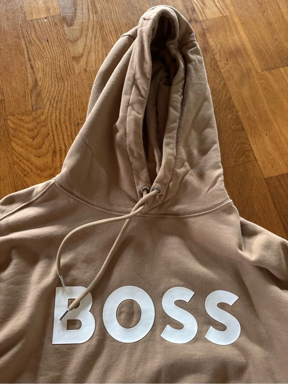 BOSS Menswear Oversized-Fit Cotton Terry Logo Hoodie SIZE M